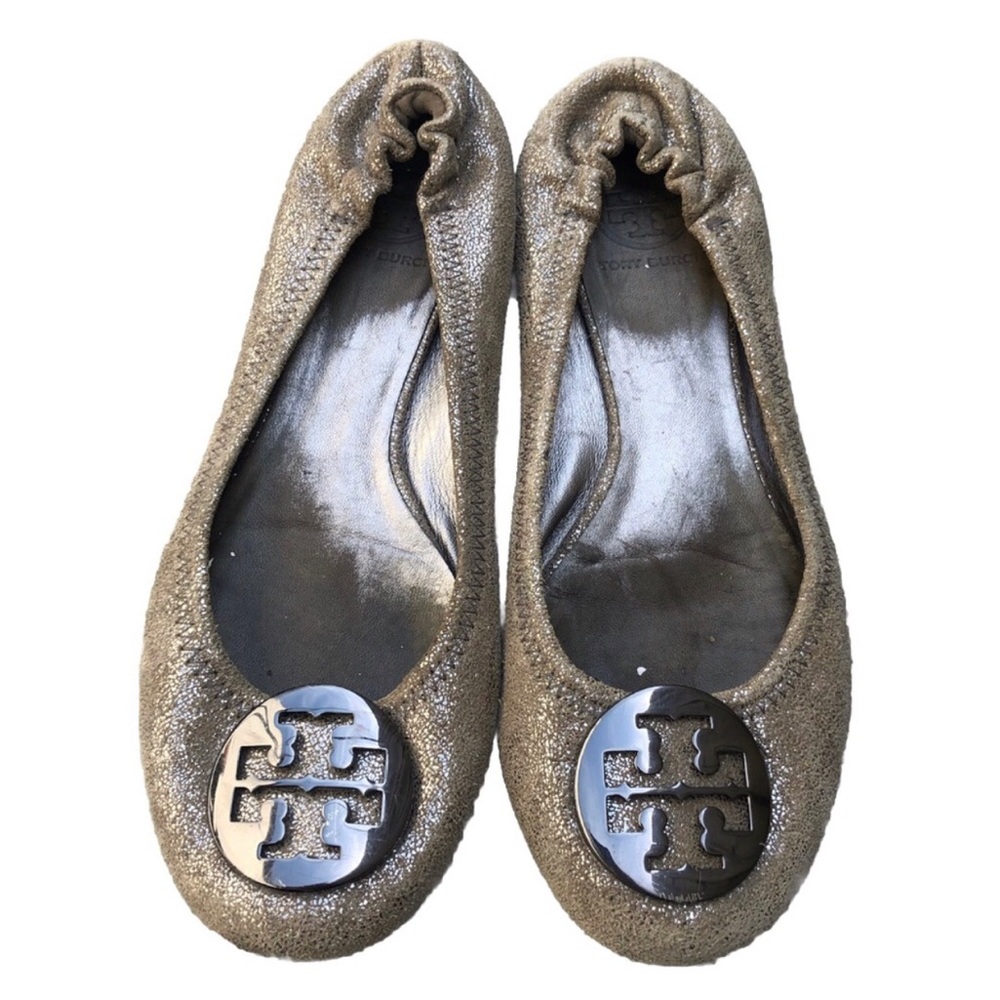 Tory Burch Miller Bronze/Gold Flats. Size 8.